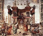 LIPPI, Filippino St Philip Driving the Dragon from the Temple of Hieropolis oil painting on canvas